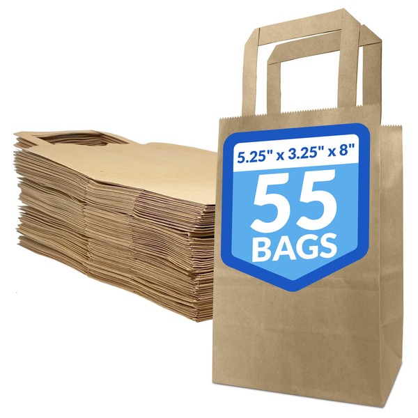 Reli. 5.25x3.25x8 in. Small Paper Bags with Handles | 55