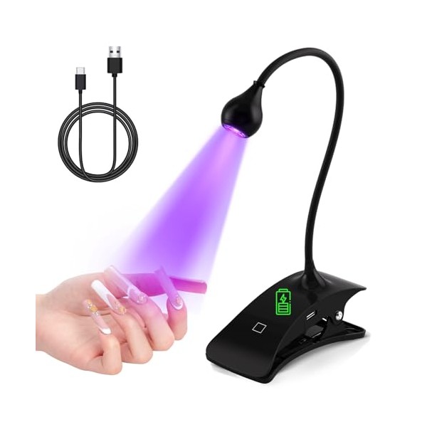 Buqikma UV Nail Lamp - Nail Light 3W Quick Drying,