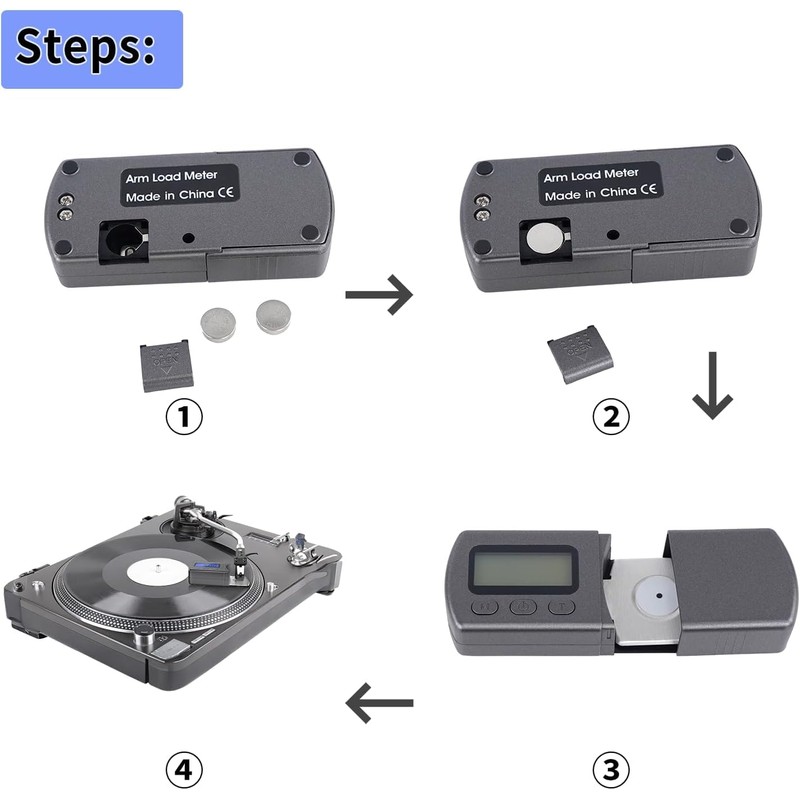 DIGITNOW Digital Turntable Stylus Force Scale Gauge 0.01g/5.00g,Tracking Force Pressure