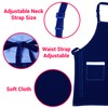 Cotton Aprons For Women Adjustable Bib Three(3) Large pockets- Apron