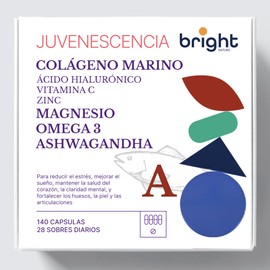 Premium Marine Collagen with Magnesium, Omega 3 and Ashwagandha - Reduces Stress, Improves Mood and Sleep | 28 Daily Doses
