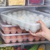 34 Refrigerator Eggs Container with Lid, Large Capacity Egg Holder