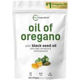 Unbranded Micro Ingredients Oil of Oregano Softgels 6000mg Per Serving, 150 Count
