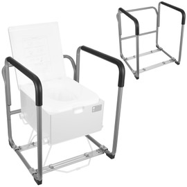 Modiwell Dry Flush Toilet Safety Rails, Heavy Duty Toilet Frame for Elderly Seniors Handicap & Disabled, Pregnant, Injury, Surgery, Fits for Modiwell Toilets