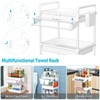 SPACEKEEPER Rolling Storage Cart, 3 Tier Utility Cart Laundry Room