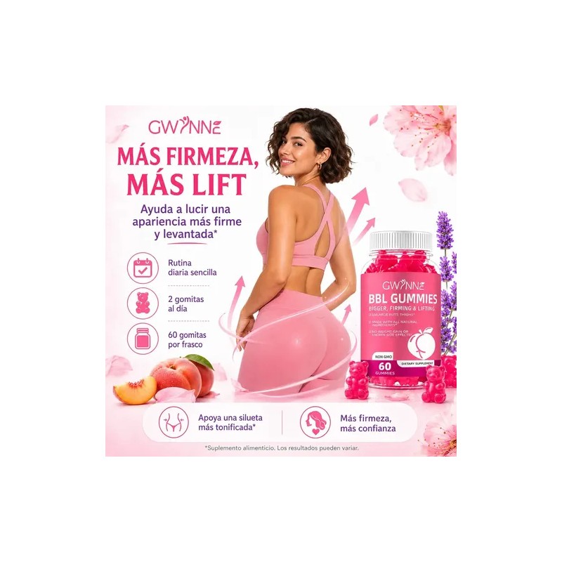 Gwynne Bbl Gummies Fenogreco Mejora Tu Busto Y Glúteos 60