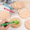 Framendino, 8 Pack Unfinished Wooden Coasters 4 Inch Blank Round