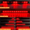 BJZ 16'' Trailer LED Lights Bar Red 12LED Brake Stop