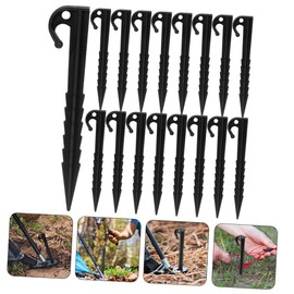 BESPORTBLE 40pcs Camping Tent Stakes Windproof Design Plastic Outdoor Snow Stakes for Decorations