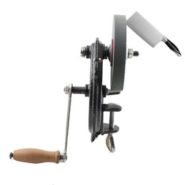 ECUTEE Hand-cranking Knife Sharpener for Hunting, Heavy Duty Knife Sharpener System Bearing Type 6 Inches DIY Polishing Machine Tool Grinder Marble Polishing Wheel