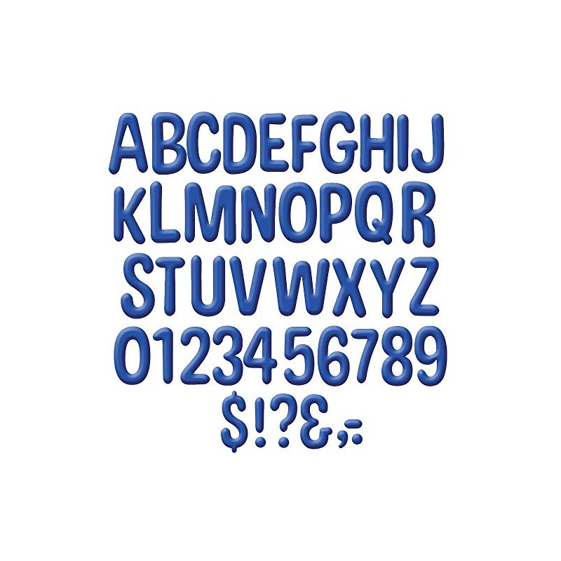 Eureka Blue Alphabet and Numbers Bulletin Board and Classroom Decorations,