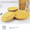 Homienly Flat Dinner Plates Set of 8 Alternative for Plastic