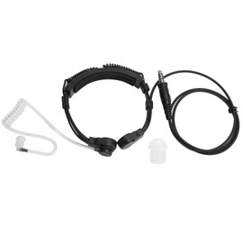 Telescopic Throat Vibration Microphone Earphone Headphone for Walkie Talkie Radio