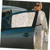 NOLITOY Cute Flower Print Car Window Shade Suction Cup Install