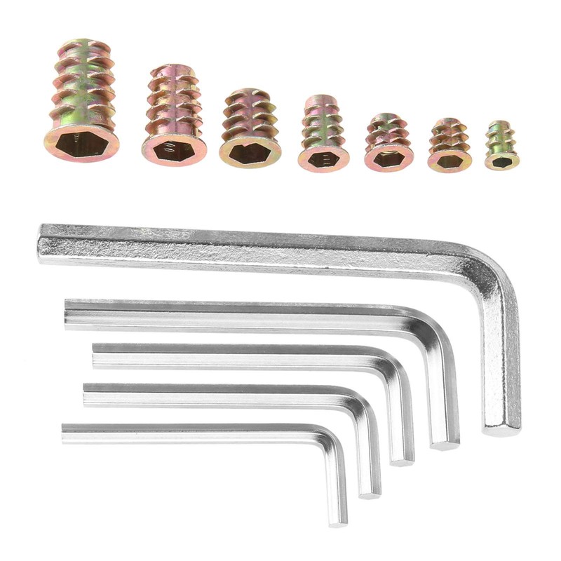 Mtsooning 120PCS M4 M5 M6 M6 M8 M10 Threaded Insert