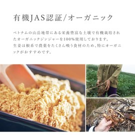 San'ta Rosa Ginger Powder, 3.5 oz (100 g), Ginger Powder, Organic, Additive-Free, Organic JAS