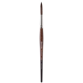 Escoda Versatil 1549 Series Artist Watercolor and Acrylic Paint Brush, Short Handle, Rigger, Size 6