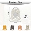CLDURHGE Spacer Beads Caps, Alloy Hallow Bell Bead Cap Spacers