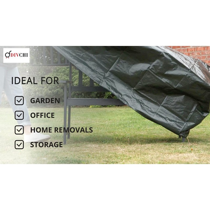 DIVCHI Heavy Duty 3 Seater Waterproof Outdoor Garden Bench Cover