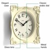 JONES CLOCKS® Rialto Wall Clock | Scroll Vintage Square Clock