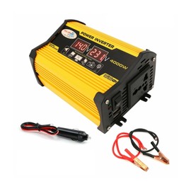 QQAMOGNNK Car Power Inverter 4000W 12V to AC 220/110V Dual USB Fast Charging Transformer Converter Socket Power Adapter Inversor (Color : 110v)