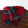 Cozy Bliss Tassel Throw Blanket for Couch, Buffalo Plaid Blanket
