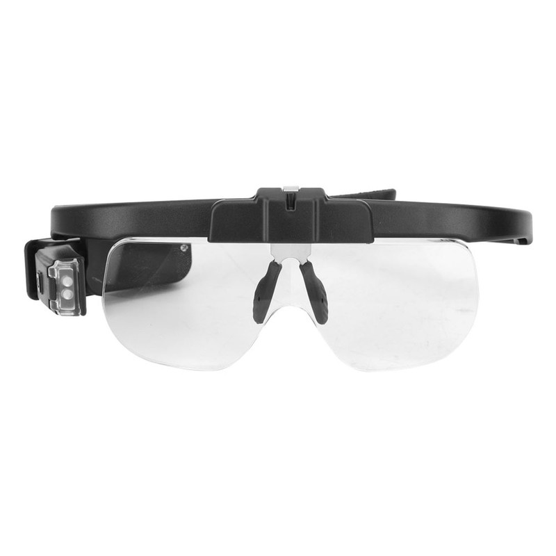 Professional 4.5X Rechargeable Head Mount Magnifying Glasses LED Magnifier for