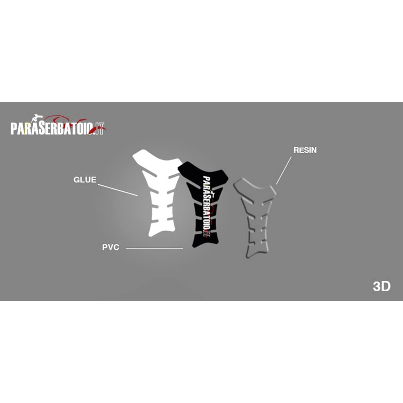 Paraserbatoio.it 3D Effect Resin Sticker Compatible with Yamaha MT-07 2021