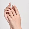 FH.bird Women's "Angel Wheel" Beaded Ring, Adjustable, 925 Silver, Shell