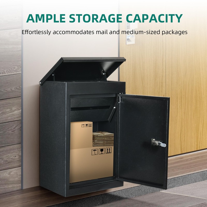 YITAHOME Outside Package Delivery Box, 19.7x13.4x8.7 inch Outside Package Drop