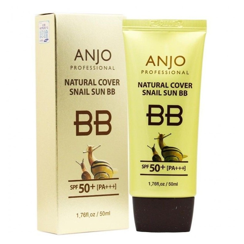 앙쥬 Ange Natural Cover Snail Sun BB Cream 50ml SPF50+PA+