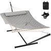 ANOW Double Rope Hammock with Stand 12FT, Heavy Duty Hammock