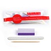 Kit básico profesional desechable para manicura de 3 piezas, lima