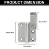 Ruayia Door Lock Deadbolt, Small Stainless Steel, Sliding Bolt with