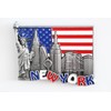 New York (USA) - 3D Metal Fridge Magnet for Kitchen