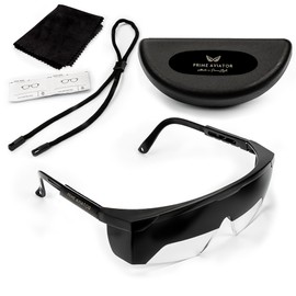 Prime Aviator FOGGLES IFR Flight Training Glasses - Pilot Training & Simulating IMC, Sun Glare Protection, Adjustable Temples for Comfort, Blockalls, Hard Case