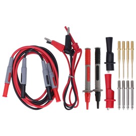 Multimeter Test Kit Connecting Leads Testing Hooks Crocodile Clips Meter Tips Probes Set