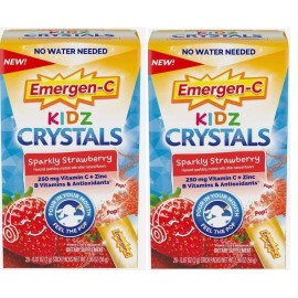 Emergen-c (Pack 2) Kids Emergen-C Crystals 500mg Vitamin C 28 Stick Orange vitaliy 1/26