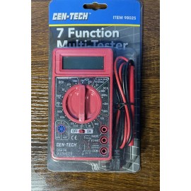 Cen-Tech 7-Function Multi-Tester Digital Multi-Meter Test Equipment Meter