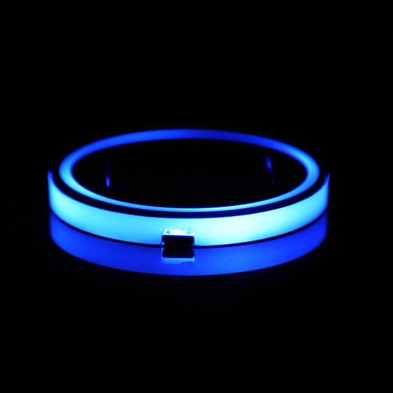 2pcs Solar LED Cup Pad Holder RGB 7 Colors Lights