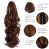 Yamel Ponytail Extension 16" Long Curly Wavy Light Auburn Mixed