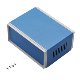 Fielect 6.69" x 5.12" x 3.15" Dustproof Electronic Junction Box Enclosure Project Box for Electronic Projects Metal Blue