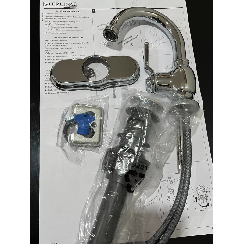 Kohler Single Handle Bathroom Faucet in Chrome Finish