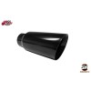 Jones Black Powdercoat Stainless Exhaust Tip 2.5" Inlet - 4"