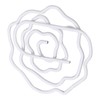 100pcs Rose Shape Paper Clips Increased Slip Resistance Lightweight Metallic