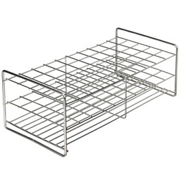 Sanwa Kaken SS24-50 Stainless Steel Test Tube Stand, 0.9 inch (24 mm), 5 x 10 Array