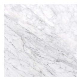 Tenedos Carrara Bianco Italian White 12x12 Marble Tile, Honed Matte Finish, Unpolished Surface, for Bathroom, Kitchen, Floor and Wall Use (1 Piece)