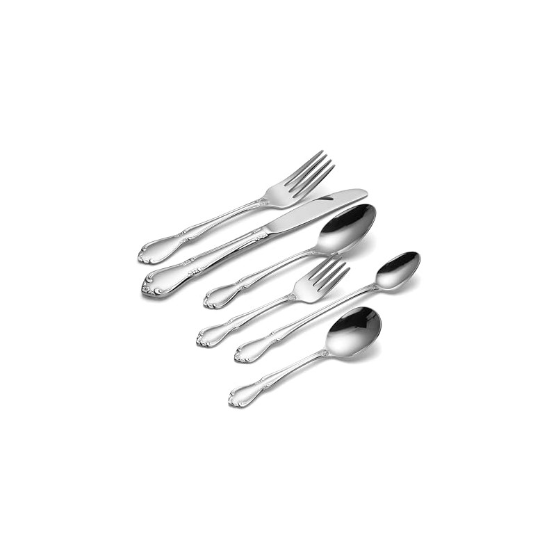 Oneida Baby/Child Chateau 6-Piece Progress Flatware Set, Silver