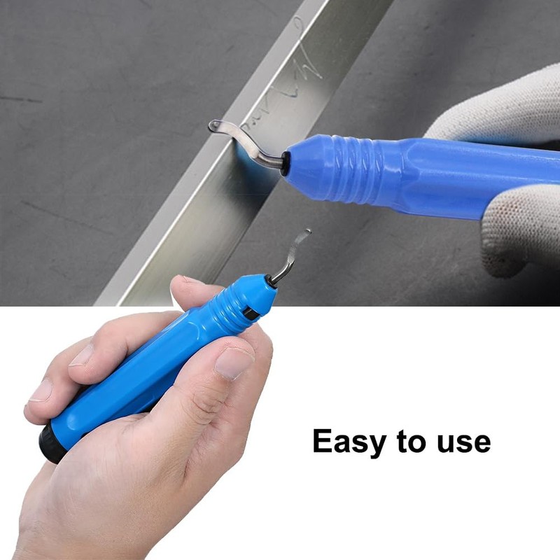 Universal deburring tool, deburrer, hand deburrer, 360° rotating blade cutting