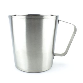 Stainless Steel Measuring Jug - 1000 ml - 1 Litre - with ml & OZ Scale and Handle